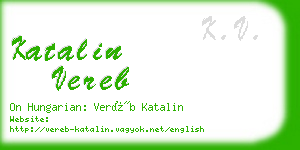 katalin vereb business card